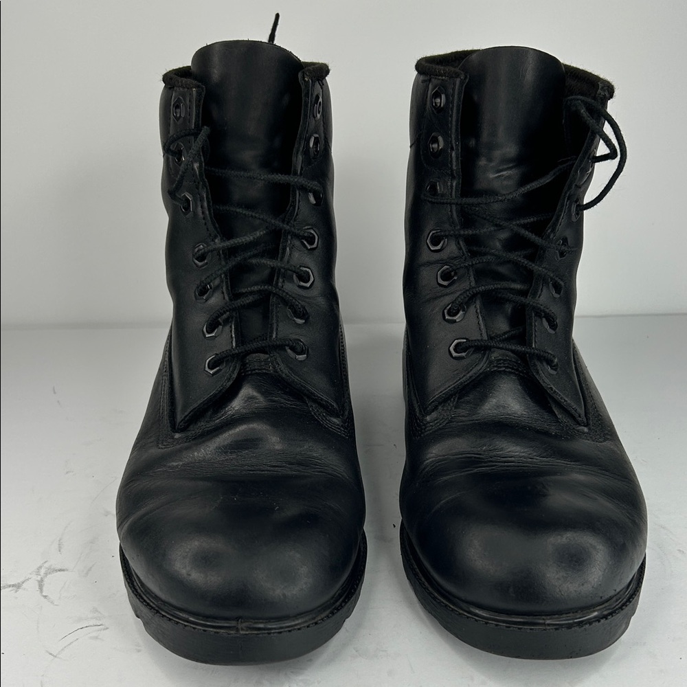 Timberland Men's Dark Leather Lace-Up Boots